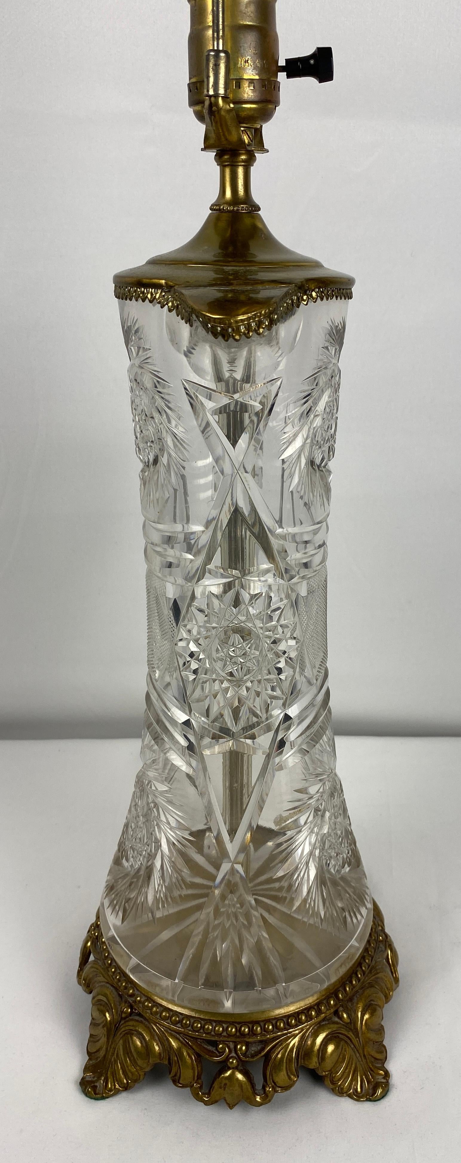 Waterford Style Crystal Table Lamp — detail 6