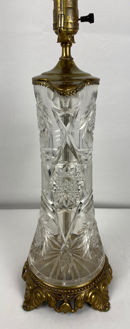 Waterford Style Crystal Table Lamp — detail 6