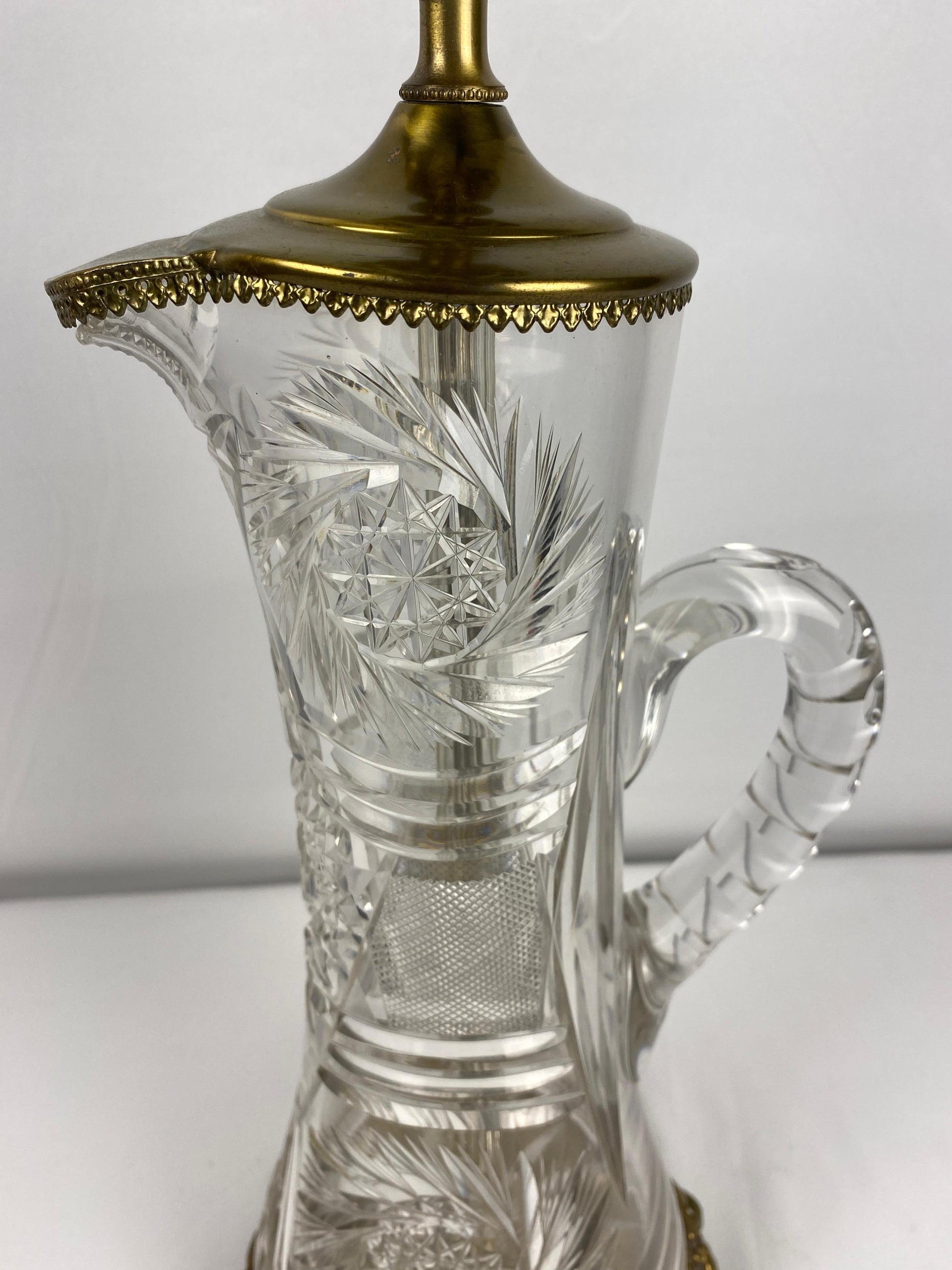 Waterford Style Crystal Table Lamp — detail 7