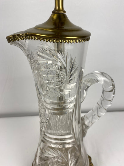 Waterford Style Crystal Table Lamp — detail 7