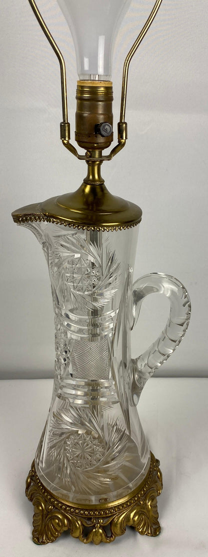 Waterford Style Crystal Table Lamp — detail 9