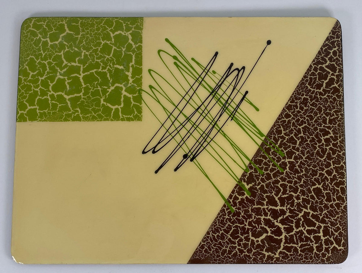 Mid-Century Modern 16-Piece Bar Vignette Set, Placemats, Coasters & Serving Tray — detail 3