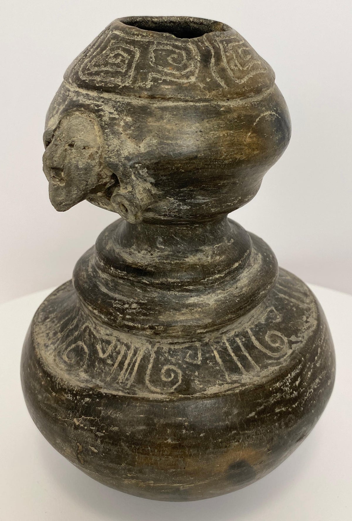 Pre-Columbian Style Mexican Statue — detail 4