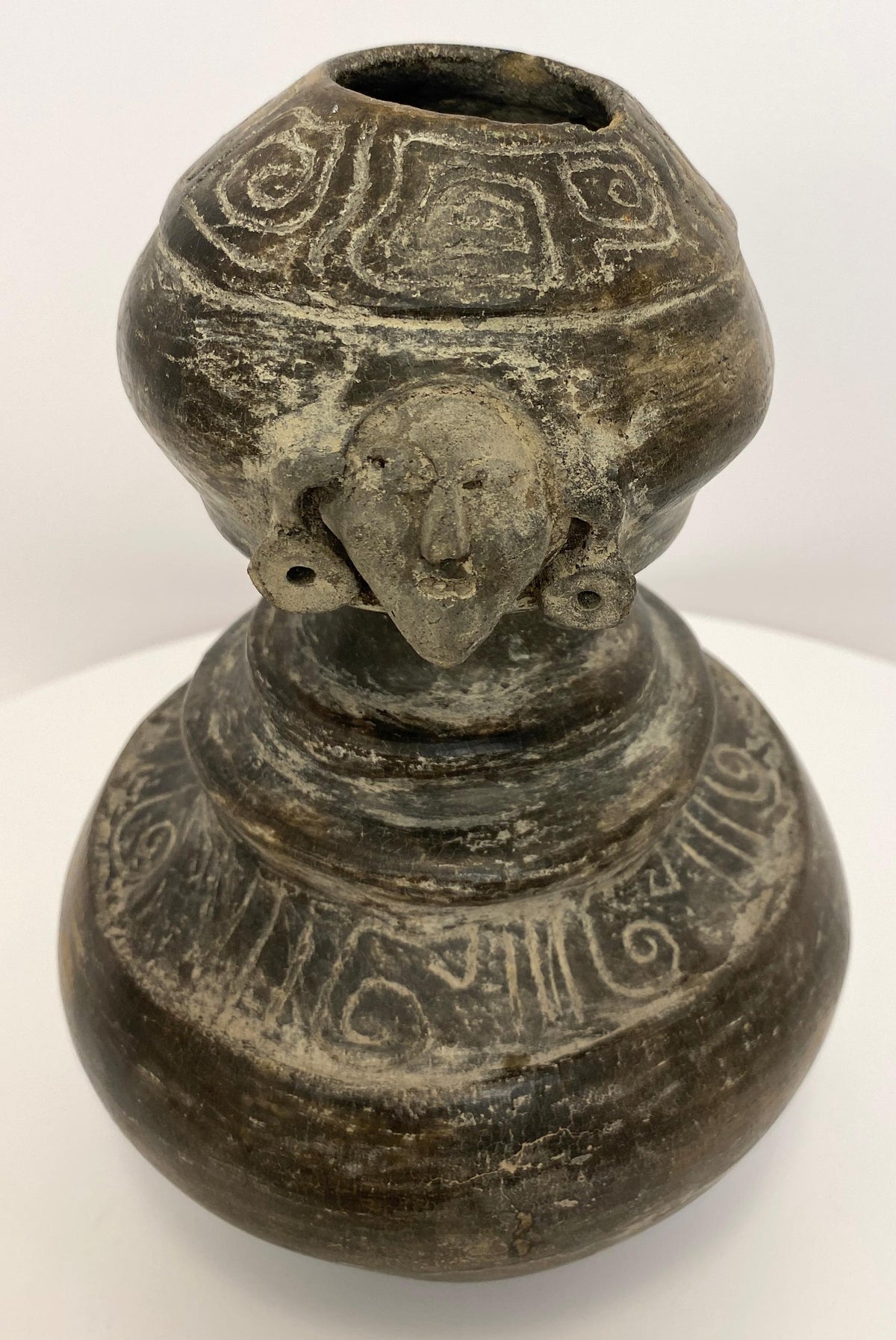 Pre-Columbian Style Mexican Statue — detail 5