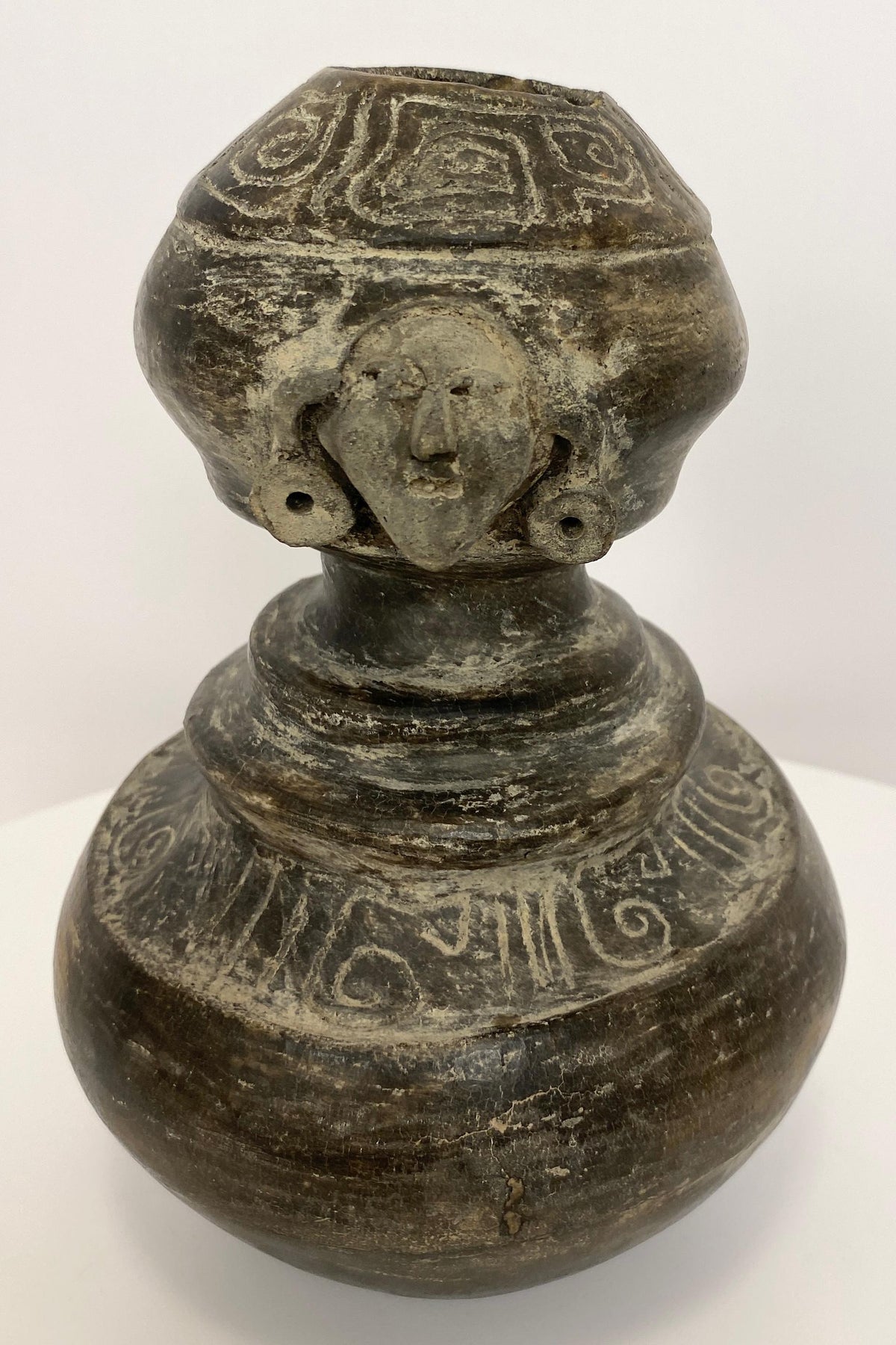 Pre-Columbian Style Mexican Statue — detail 6