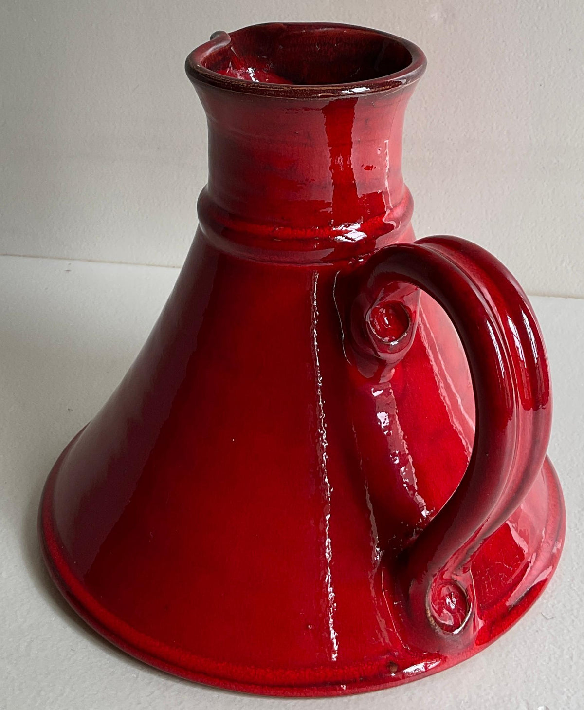 Vallauris Decorative Handled Pitcher or Vase, France, Mid-Century — detail 5