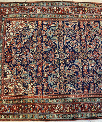Handwoven Antique Runner Rug, Long Traditional Oriental Wool Rug — detail 10