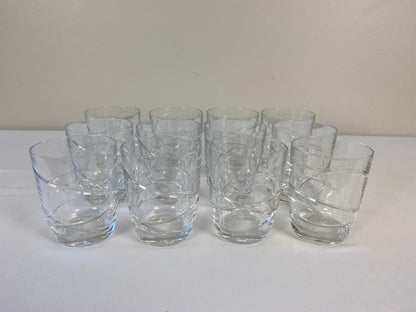 Set of 12 Cocktail Glasses by Lenox, Cut Crystal Liquor Barware — detail 5