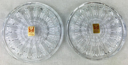 Set of 3 French Baccarat Style Crystal Champagne Cooler or Wine Bottle Coasters — detail 4
