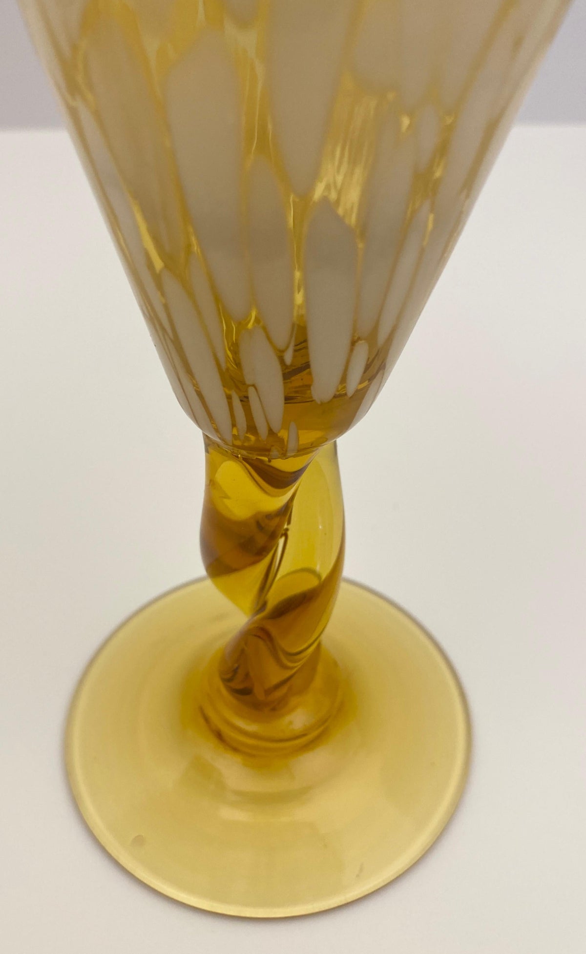 Murano Hand Blown Glass Goblets, Set of 6 — detail 4