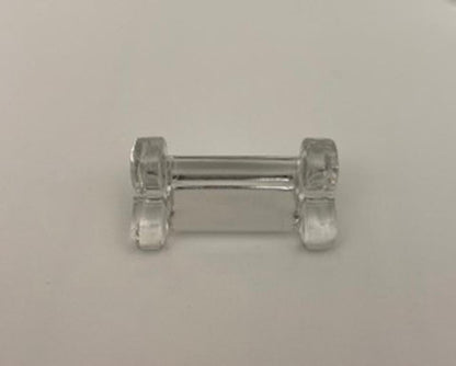 Set of 6 French Midcentury Molded Glass Knife Rests — detail 2