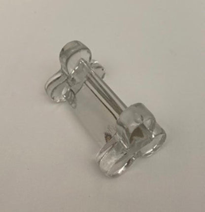 Set of 6 French Midcentury Molded Glass Knife Rests — detail 4