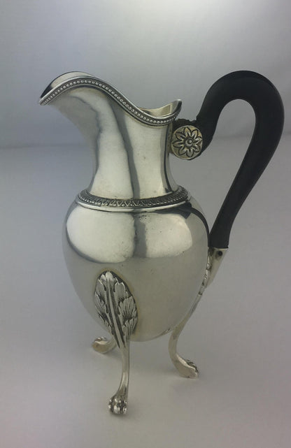 Sterling Silver Creamer by French Master Silversmith Andre Aucoc — detail 7