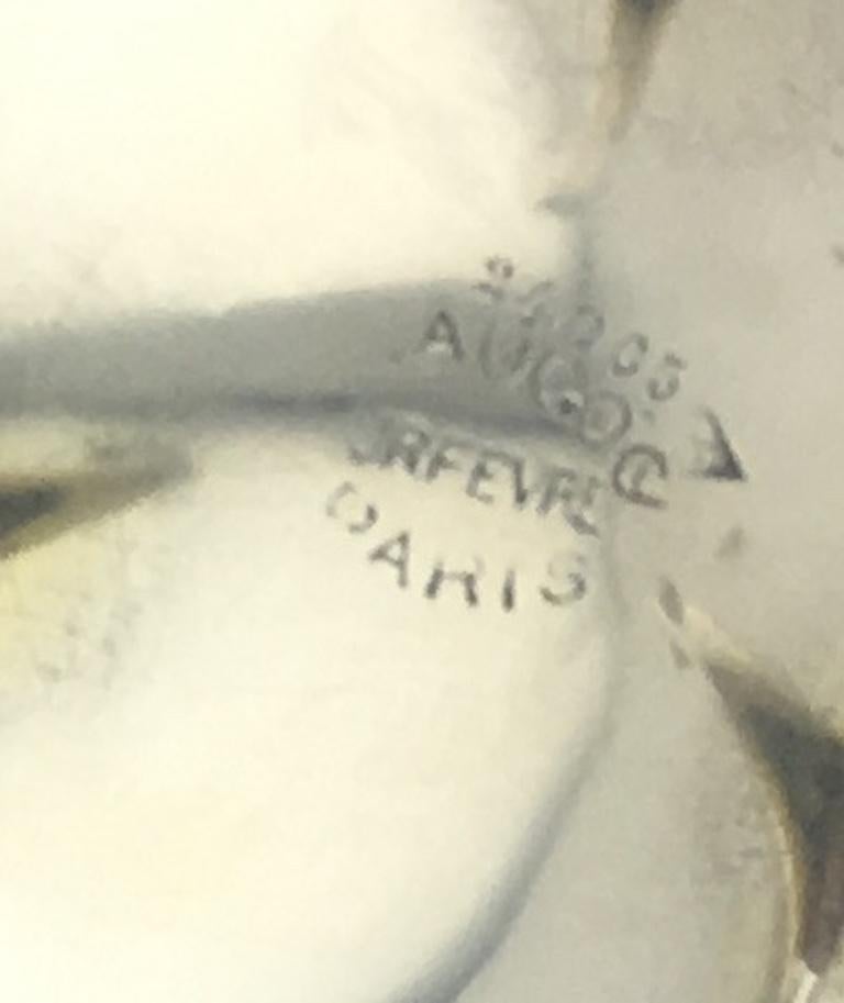 Sterling Silver Creamer by French Master Silversmith Andre Aucoc — detail 2