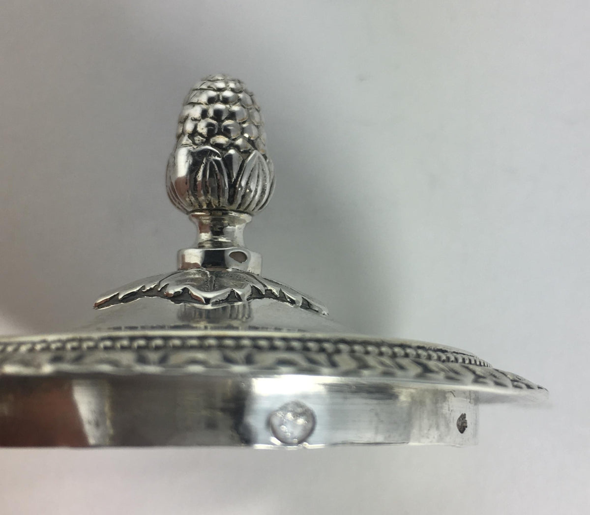 Antique 19th Century French Sterling Silver Rococo Chocolate Pot — detail 6