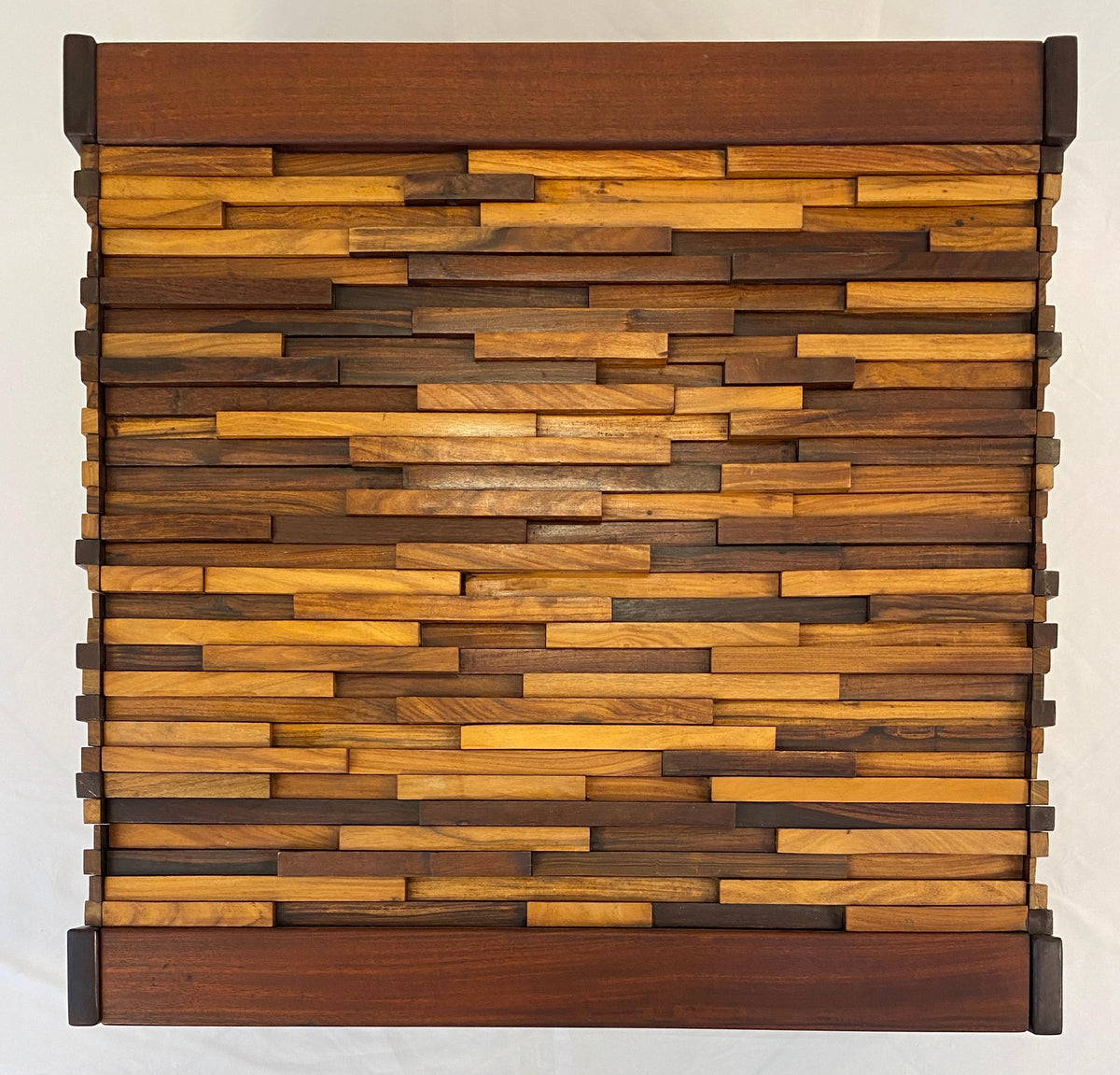 Brazilian MCM Brutalist Folding Coffee Table by Percival Lafer, 1960s — detail 2
