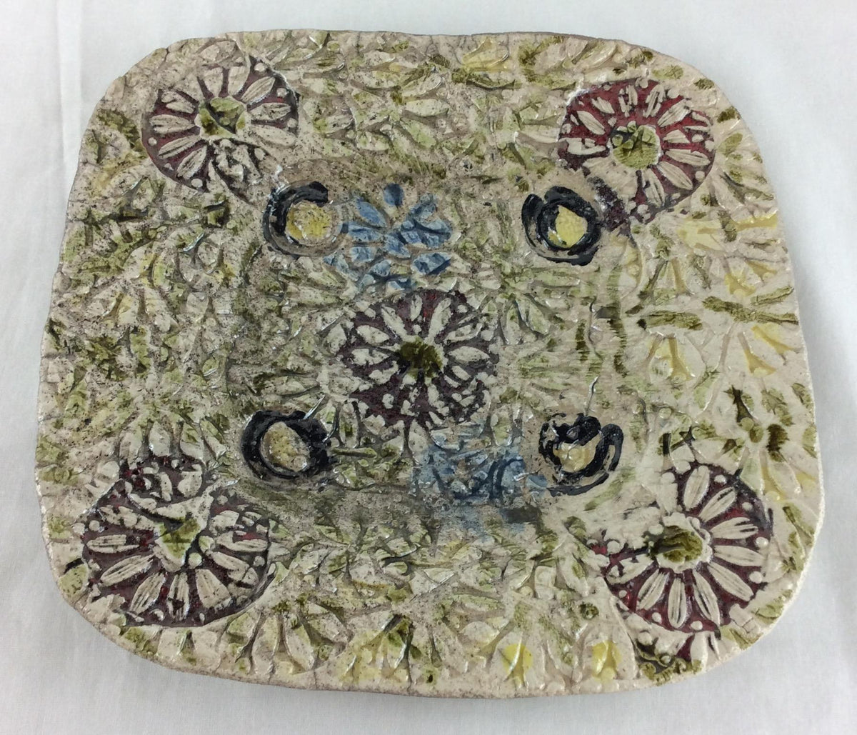 French Midcentury Decorative Ceramic Plate — detail 7
