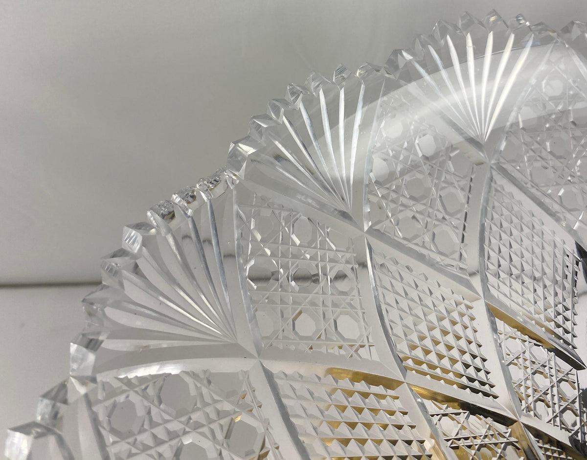 Late 19th Century Gilt Bronze Mounted Centerpiece Crystal Attrib. to Baccarat — detail 3