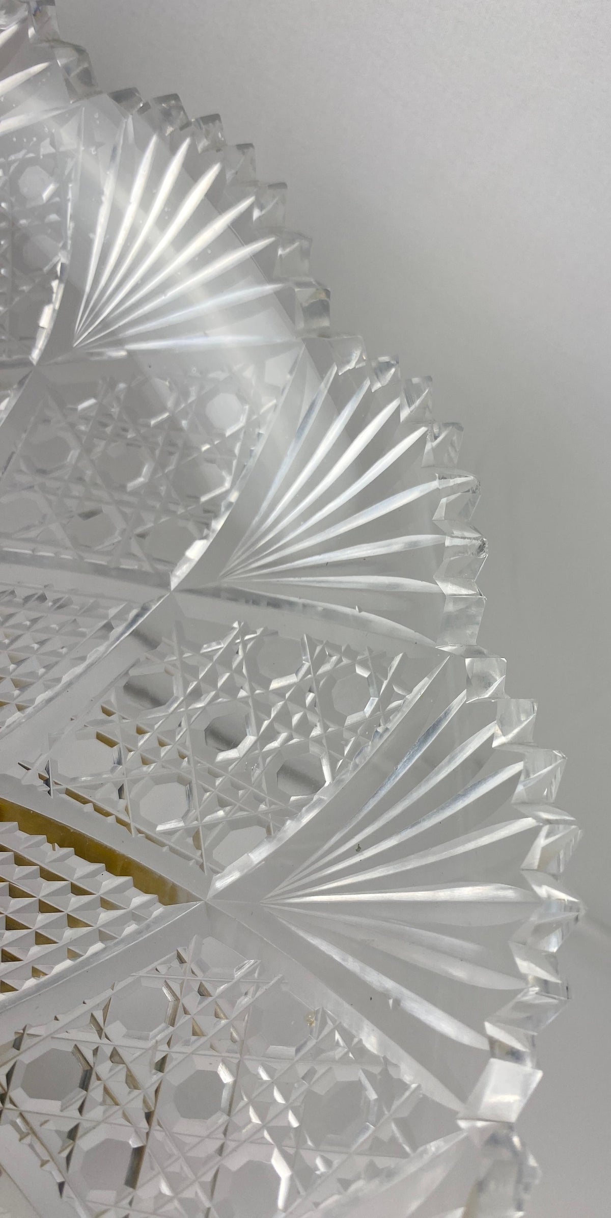 Late 19th Century Gilt Bronze Mounted Centerpiece Crystal Attrib. to Baccarat — detail 4