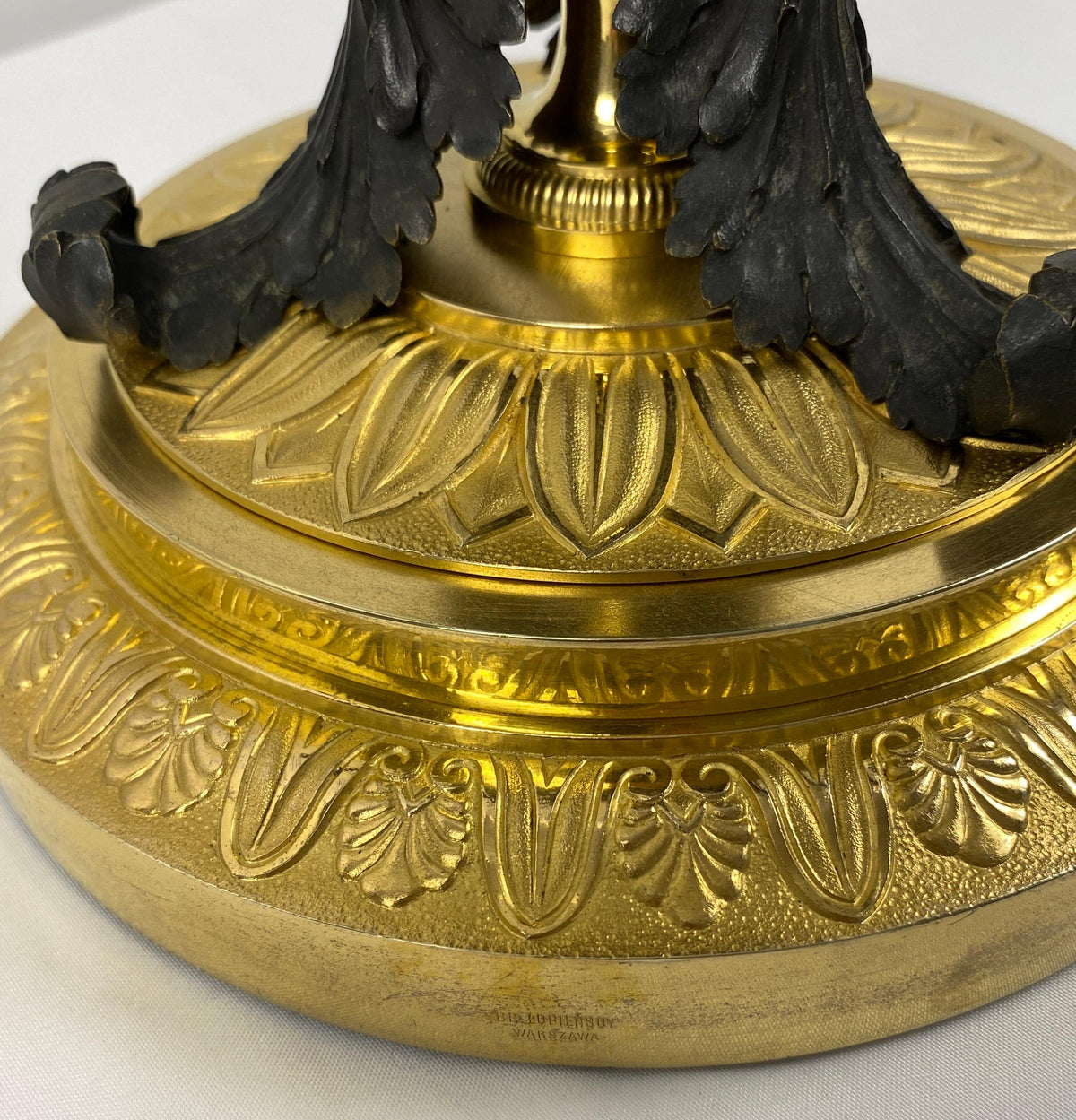 Late 19th Century Gilt Bronze Mounted Centerpiece Crystal Attrib. to Baccarat — detail 9