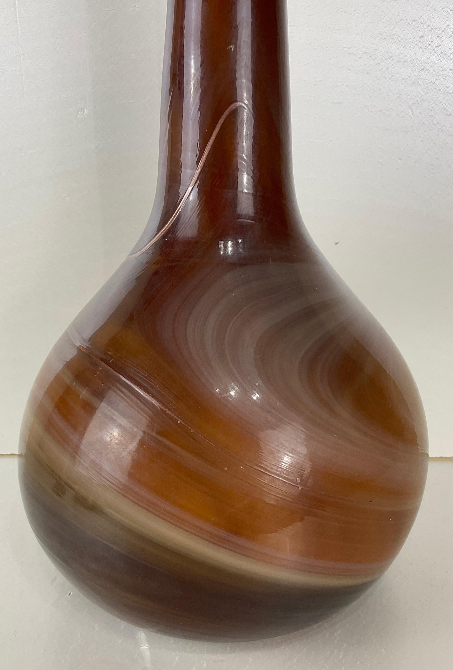 Schneider Style Soliflore Vase by La Verrerie de Maure-Vieil, French Glass Vase — detail 3
