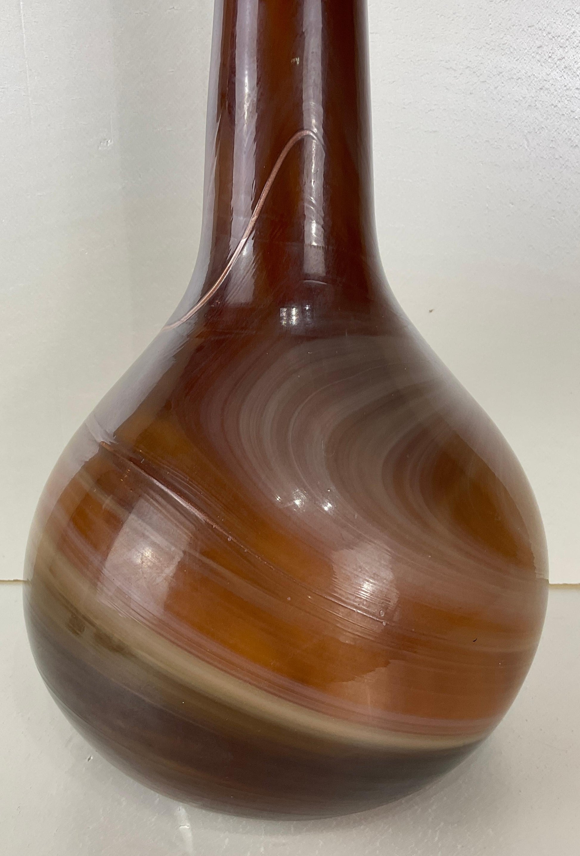 Schneider Style Soliflore Vase by La Verrerie de Maure-Vieil, French Glass Vase — detail 3