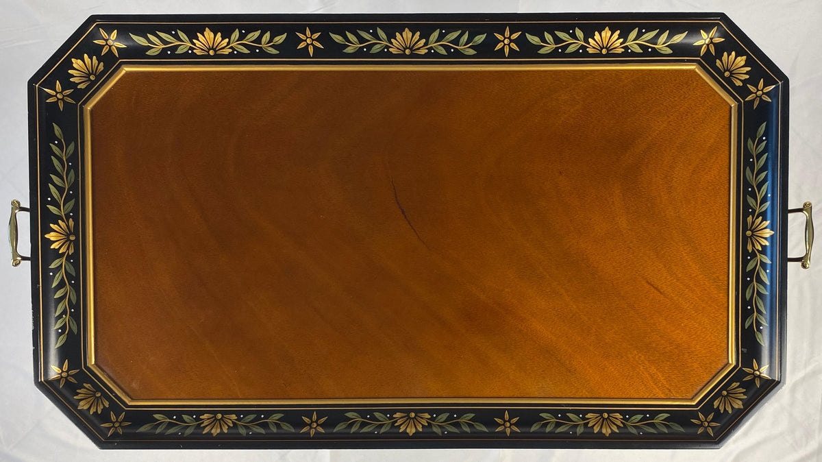 Wooden Tray Table Bamboo Style Legs — detail 6