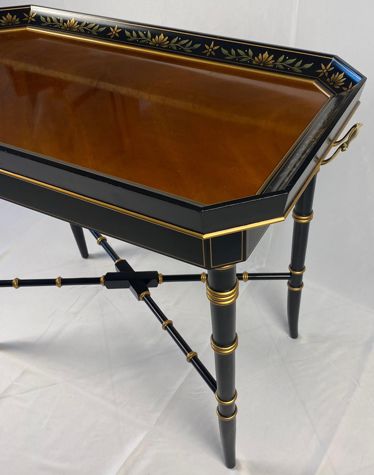 Wooden Tray Table Bamboo Style Legs — detail 10