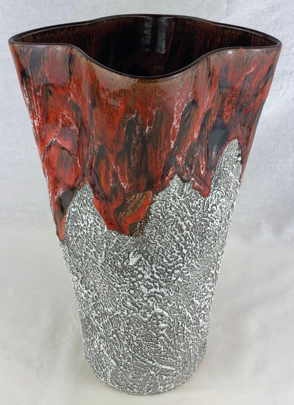 French Mid-Century Fat Lava Style Vase from Vallauris Style Charles Cart — detail 7