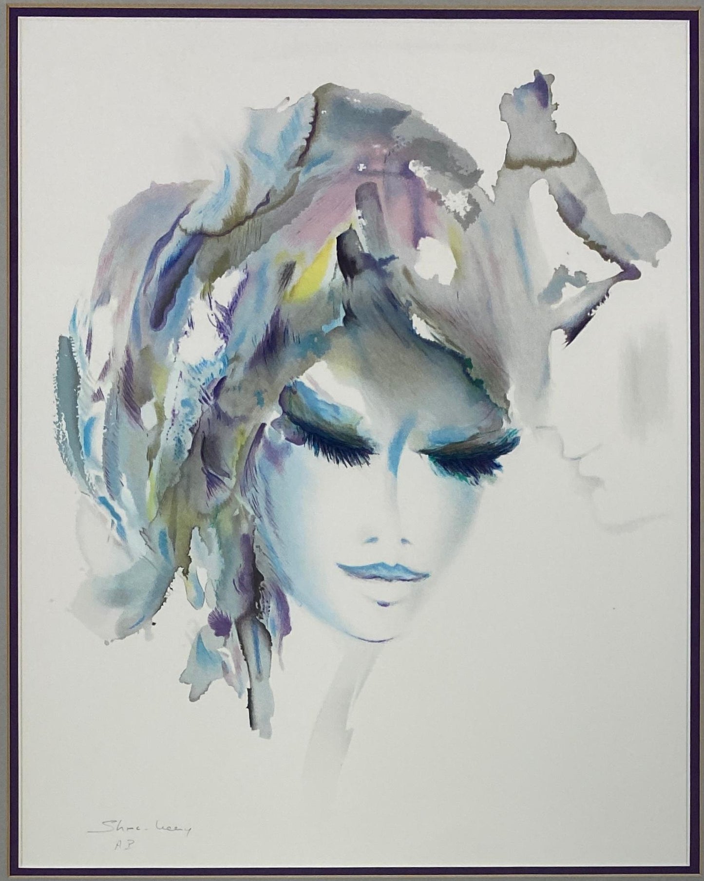 Original Watercolor Artist Proof by Shan Merry Titled "Nevada" — detail 2