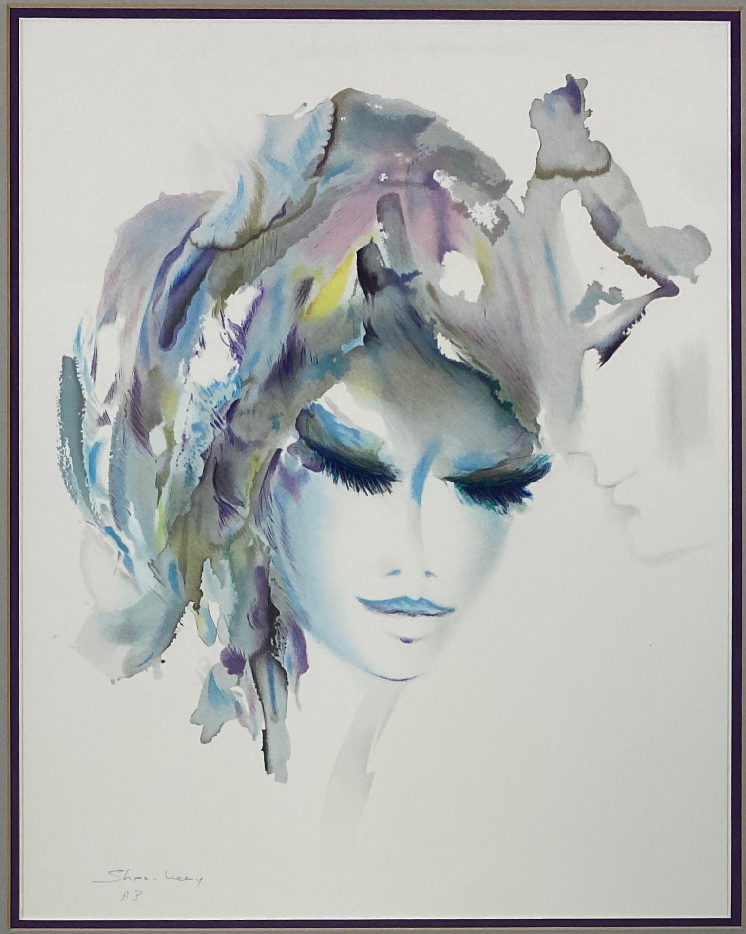 Original Watercolor Artist Proof by Shan Merry Titled "Nevada" — detail 2