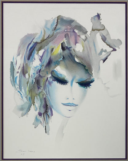 Original Watercolor Artist Proof by Shan Merry Titled "Nevada" — detail 2