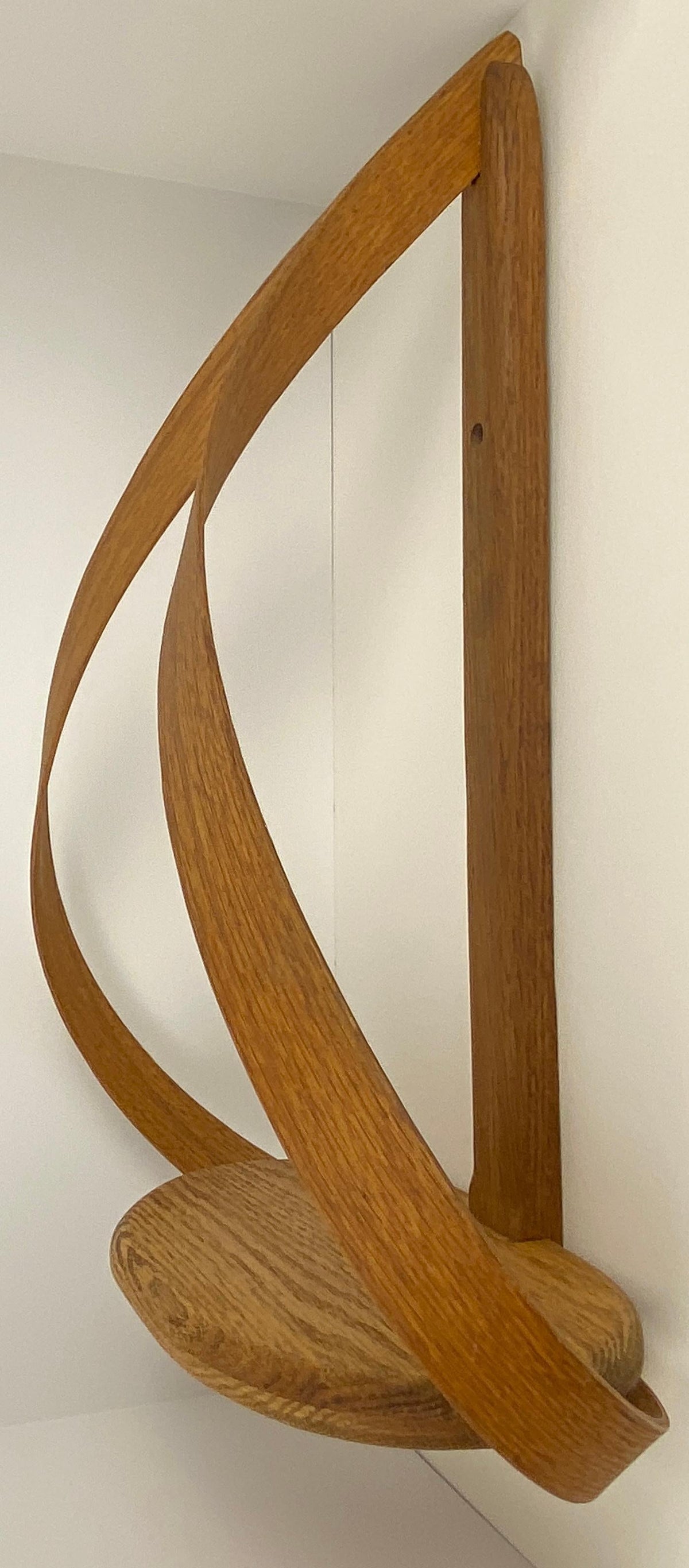 Mid Century Scandinavian Teak Wall Shelf — detail 5