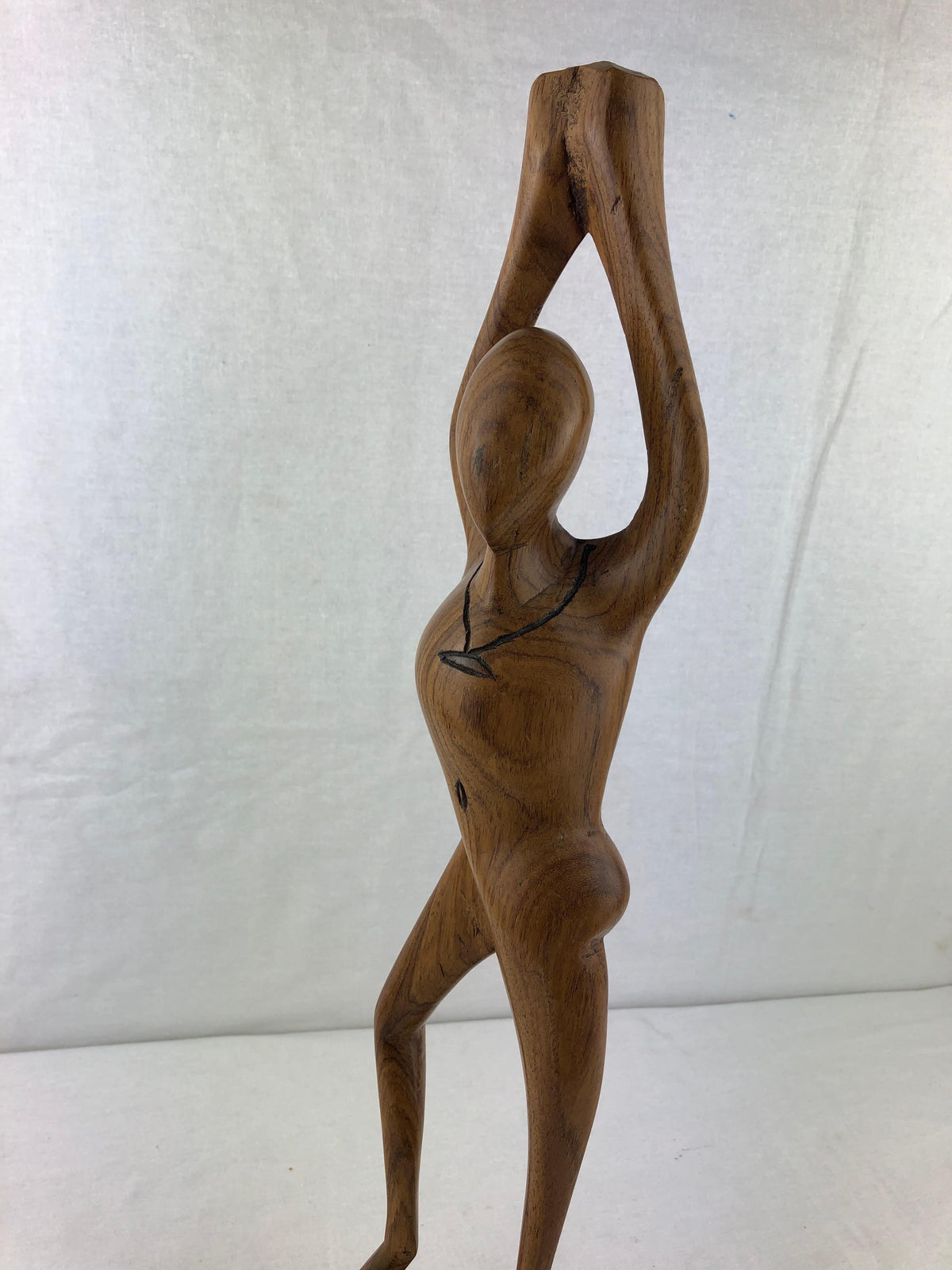 Mid-Century Modern Yoga Pose Form Sculpture — detail 2