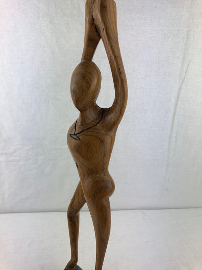 Mid-Century Modern Yoga Pose Form Sculpture — detail 5