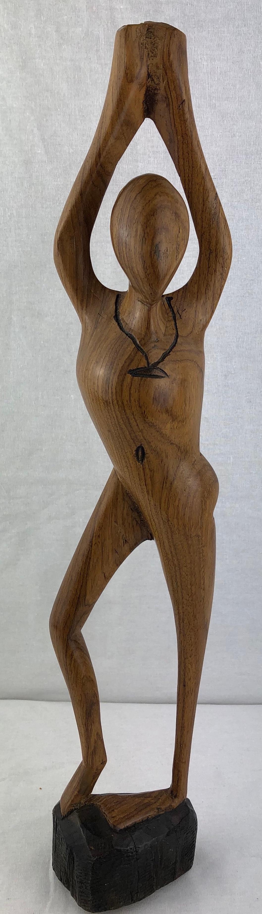 Mid-Century Modern Yoga Pose Form Sculpture — detail 6